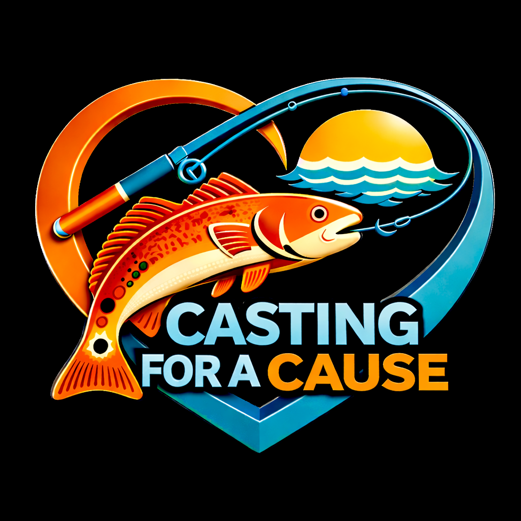 casting for a cause fish on hook