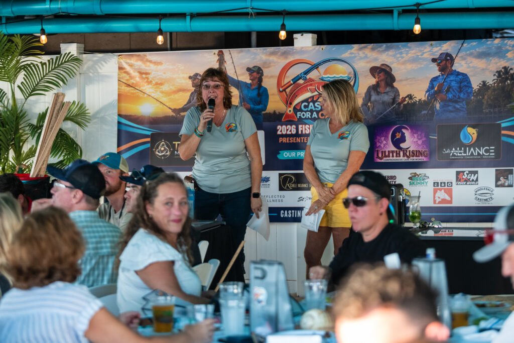 Tina and Richele speaking on Mic